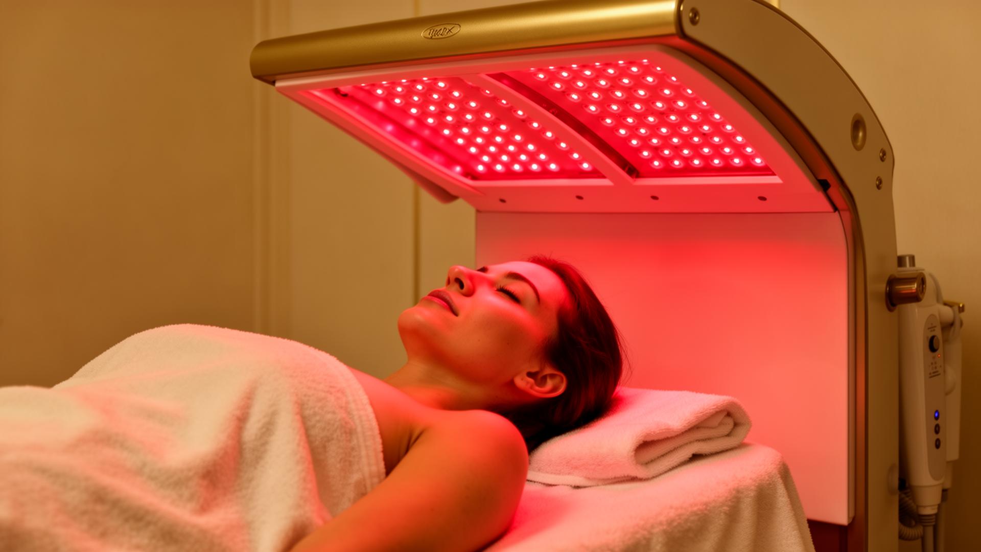 Red Light Therapy device used at Blesseli Med Spa
